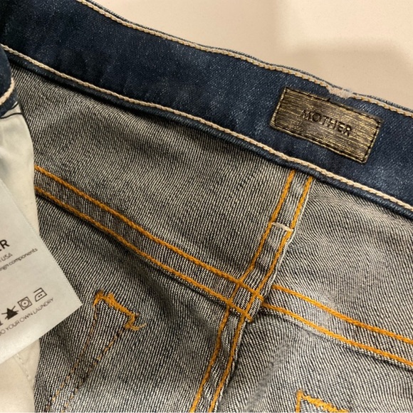 MOTHER Insider Crop Step Fray Jeans in Not Rough Enough - Picture 9 of 10
